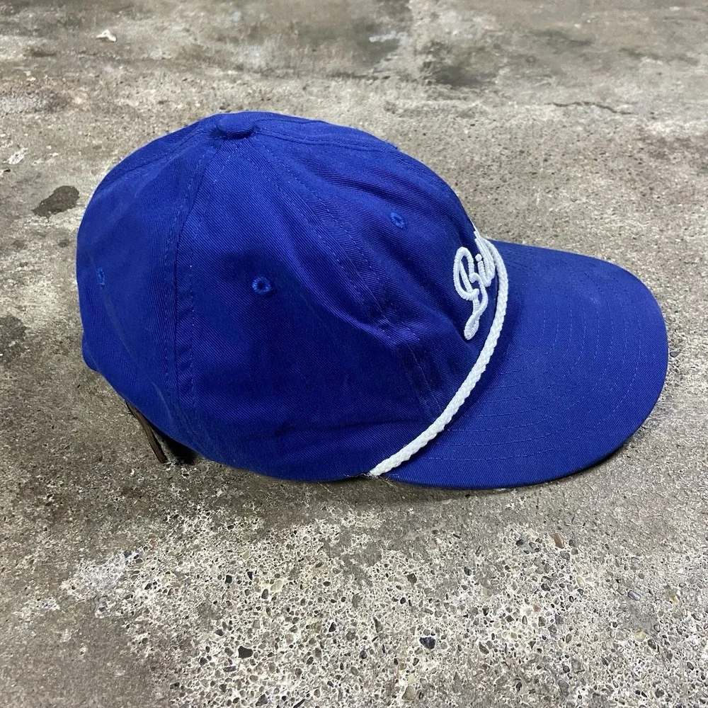 Staint Louis University Billikens Rope Cap Strap Back Adjustable Blue Retro Wear